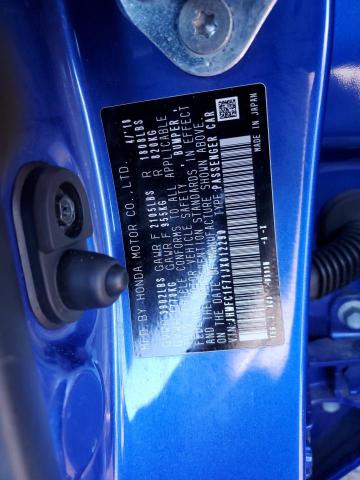 2018 HONDA CIVIC EXL JHMFC1F71JX012290