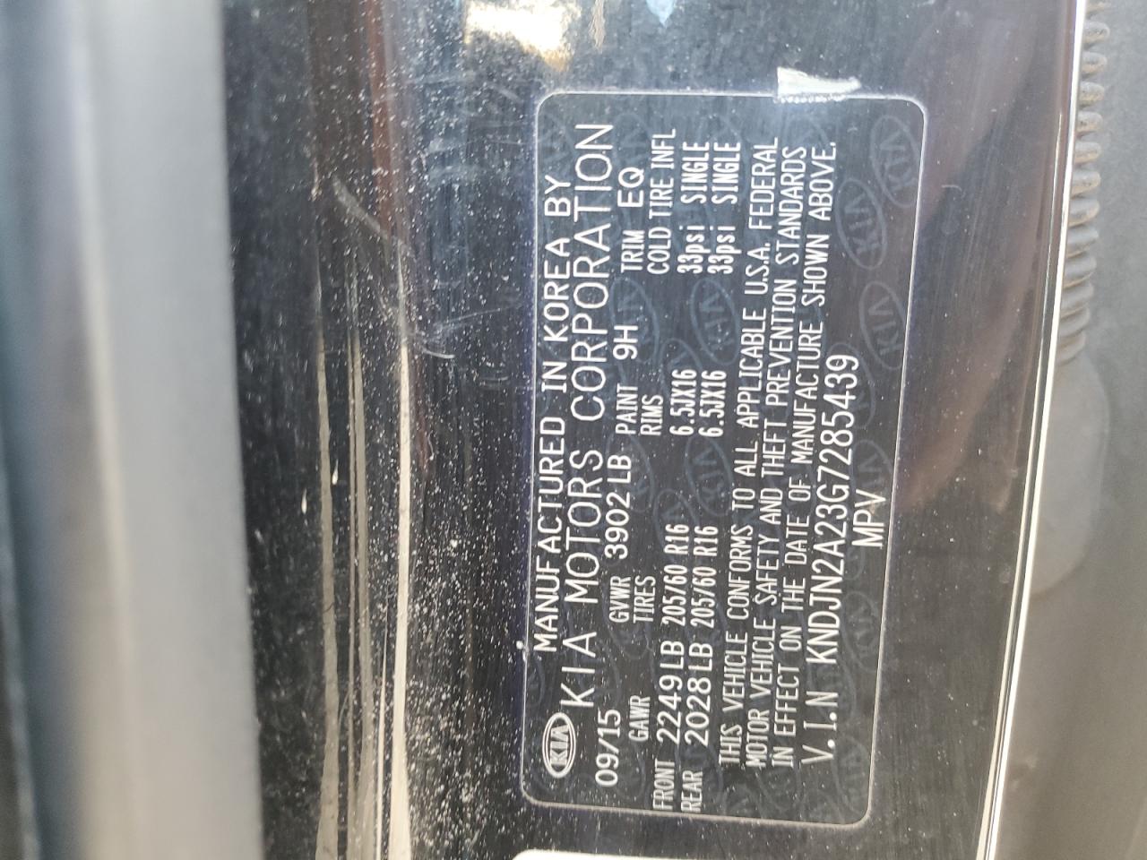 KNDJN2A23G7285439 2016 Kia Soul