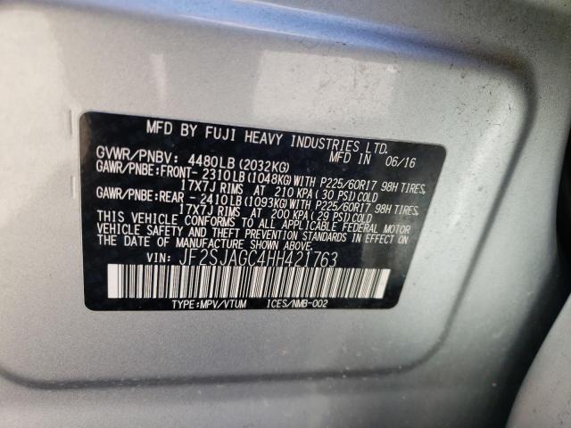 2017 SUBARU FORESTER 2 - JF2SJAGC4HH421763