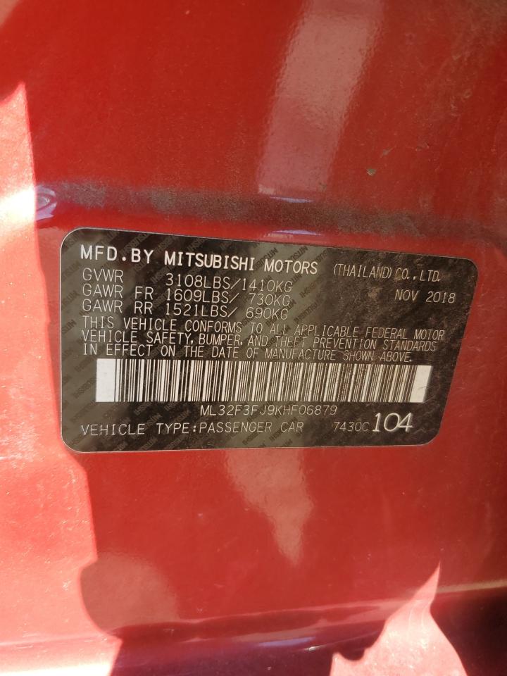 ML32F3FJ9KHF06879 2019 Mitsubishi Mirage G4 Es