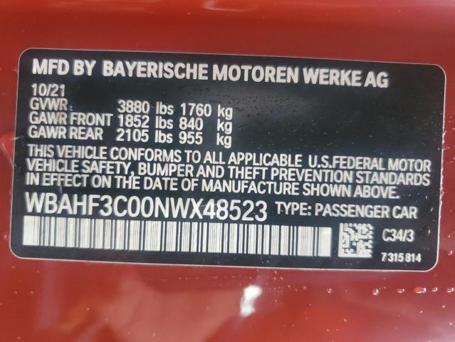 2022 BMW Z4 SDRIVE3 - WBAHF3C00NWX48523