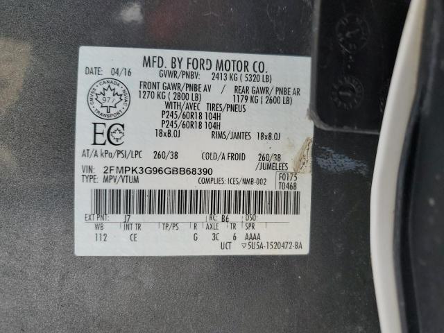 2016 FORD EDGE SE 2FMPK3G96GBB68390