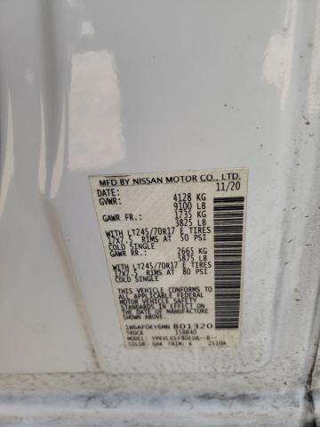 2021 NISSAN NV 2500 SV 1N6AF0KY6MN801320