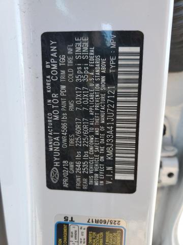 2018 HYUNDAI TUCSON SEL KM8J33A41JU727121