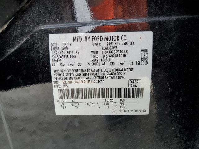 2018 LINCOLN MKX PREMIE 2LMPJ6JR2JBL44974