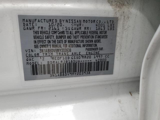 2021 NISSAN SENTRA SR 3N1AB8DV9MY203938