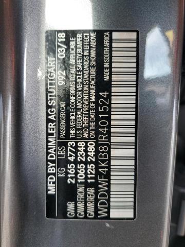 2018 MERCEDES-BENZ C 300 4MAT WDDWF4KB8JR401524