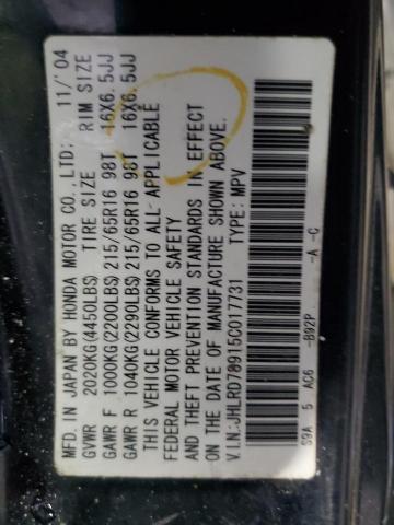 2005 Honda Cr-V Se VIN: JHLRD78915C017731 Lot: 43806774