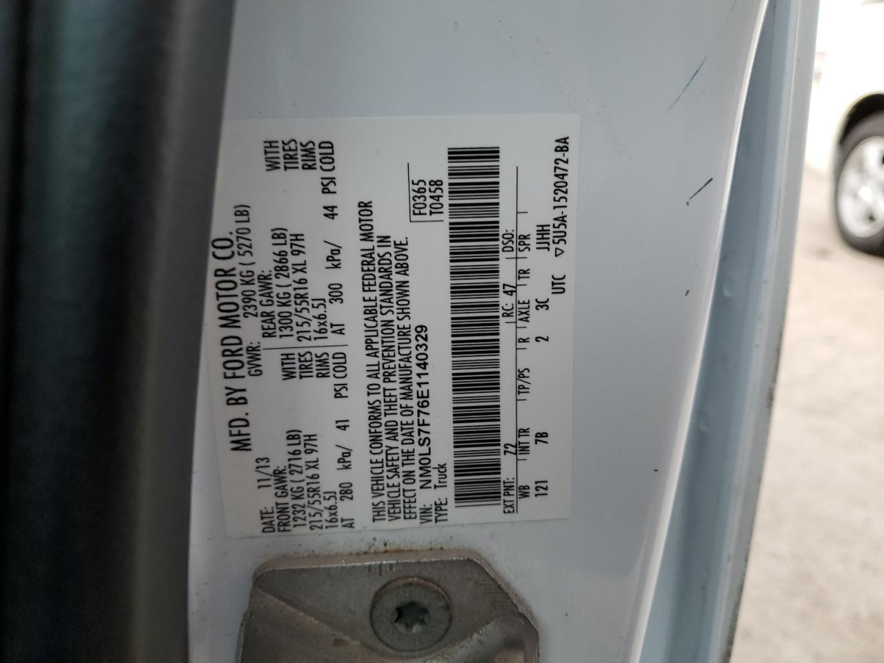 NM0LS7F76E1140329 2014 Ford Transit Connect Xlt