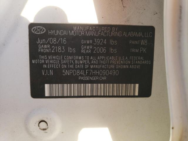 2017 HYUNDAI ELANTRA SE - 5NPD84LF7HH090490