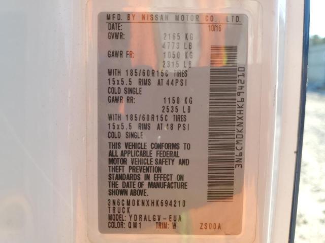 2017 NISSAN NV200 2.5S - 3N6CM0KNXHK694210