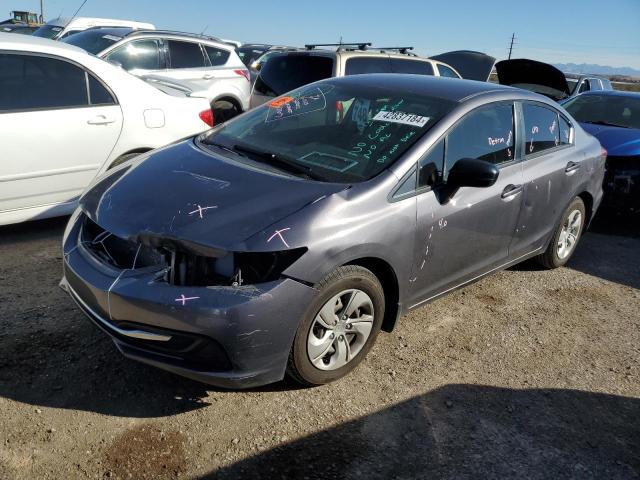 Lot #2540677973 2015 HONDA CIVIC LX salvage car