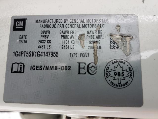 2016 BUICK VERANO PRE 1G4PT5SV1G4147955