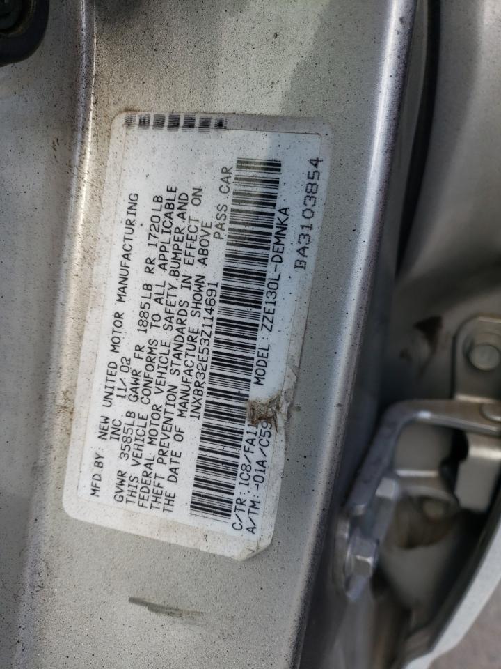 1NXBR32E53Z114691 2003 Toyota Corolla Ce