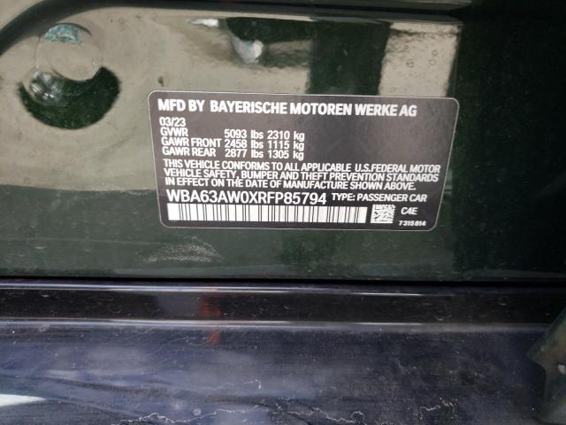 2024 BMW M440I GRAN - WBA63AW0XRFP85794