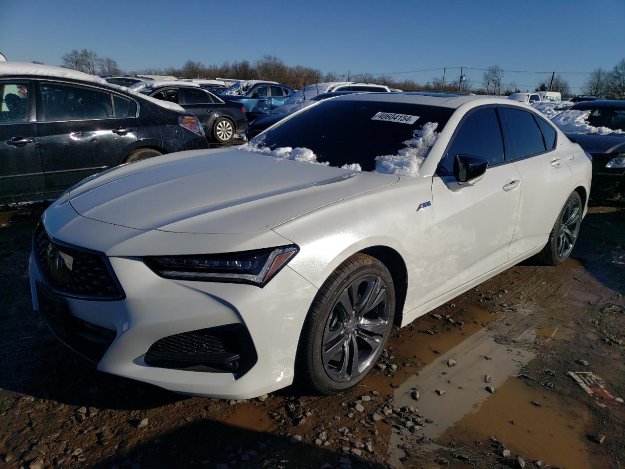 ACURA TLX TECH A 2022 white  gas 19UUB6F51NA000965 photo #1