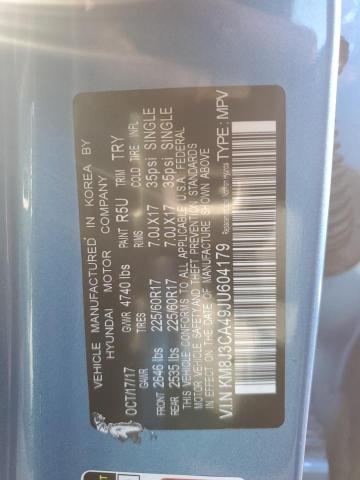2018 HYUNDAI TUCSON SEL KM8J3CA49JU604179