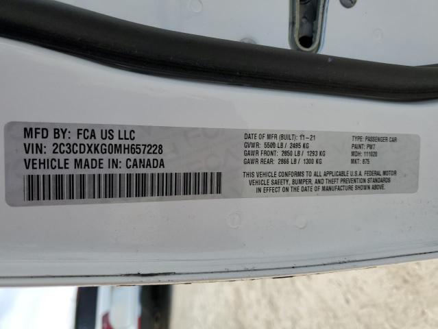 2021 DODGE CHARGER PO - 2C3CDXKG0MH657228