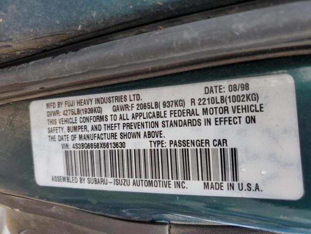 1999 Subaru Legacy Outback VIN: 4S3BG6858X6613630 Lot: 41867694