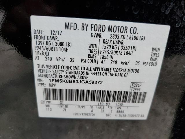 2018 FORD EXPLORER 1FM5K8B83JGA59372