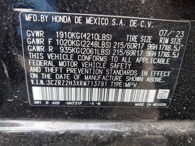 2024 HONDA HR-V LX - 3CZRZ2H3XRM713791