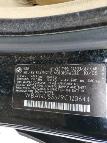 2009 BMW 528 I VIN: WBANU53579C120644 Lot: 41278904