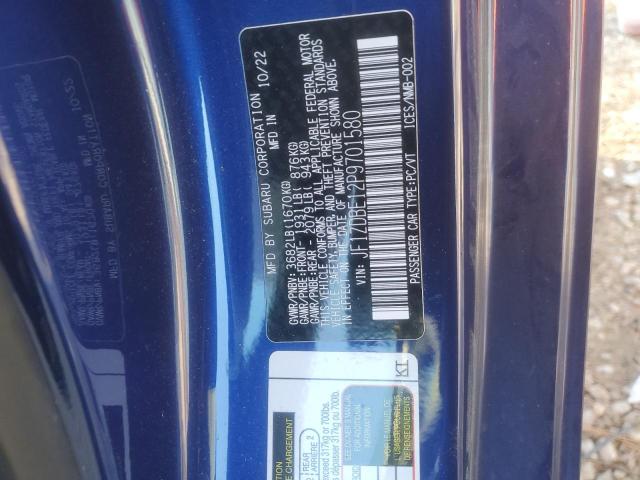 2023 SUBARU BRZ LIMITE JF1ZDBE12P9701580