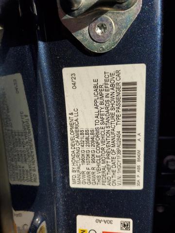 1HGCY1F38PA028454 | 2023 Honda accord ex