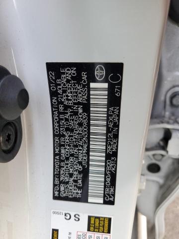 2022 TOYOTA COROLLA LE JTDEPMAE2N3009839