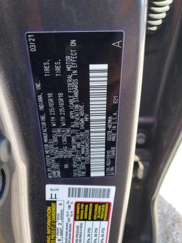 VIN 5TDGZRAH5MS524938 2021 Toyota Highlander, Xle no.12