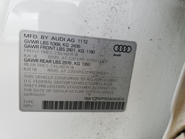 VIN WA1CFAFPXDA040814 2013 Audi Q5, Premium no.13