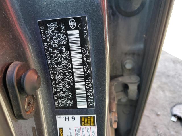 2016 TOYOTA PRIUS JTDKARFU1G3028502