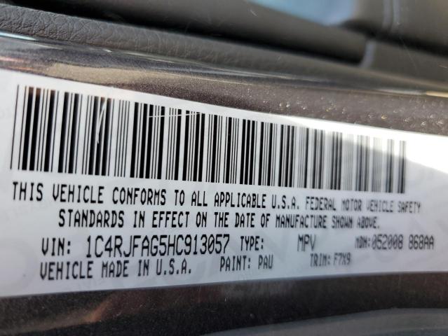 2017 JEEP GRAND CHER - 1C4RJFAG5HC913057