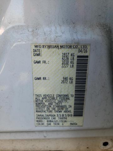 2016 NISSAN ALTIMA 2.5 - 1N4AL3AP6GN358599