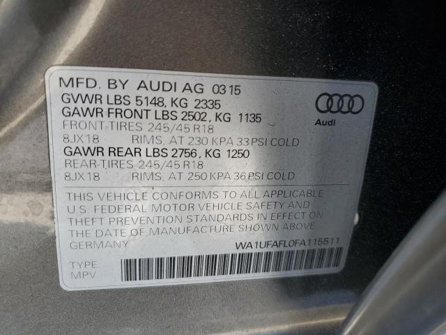 VIN WA1UFAFL0FA115511 2015 Audi A4, Premium Plus no.12