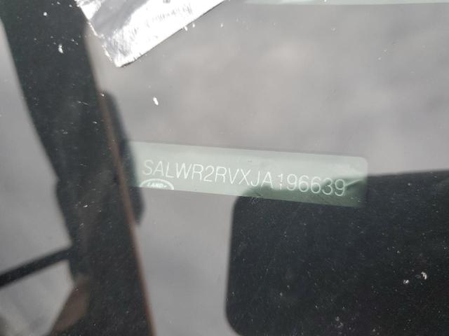 2018 LAND ROVER RANGE ROVE SALWR2RVXJA196639