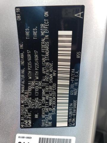 2019 TOYOTA SIENNA LE 5TDKZ3DC0KS971200