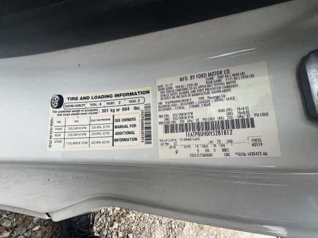 2017 FORD MUSTANG 1FATP8UH0H5281812