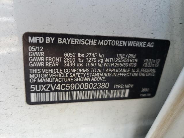 VIN 5UXZV4C59D0B02380 2013 BMW X5, Xdrive35I no.12