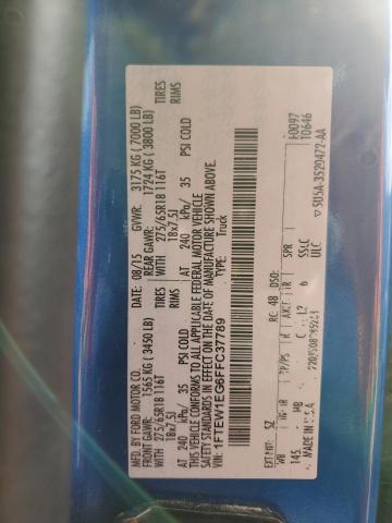 2015 FORD F150 SUPER 1FTEW1EG6FFC37789