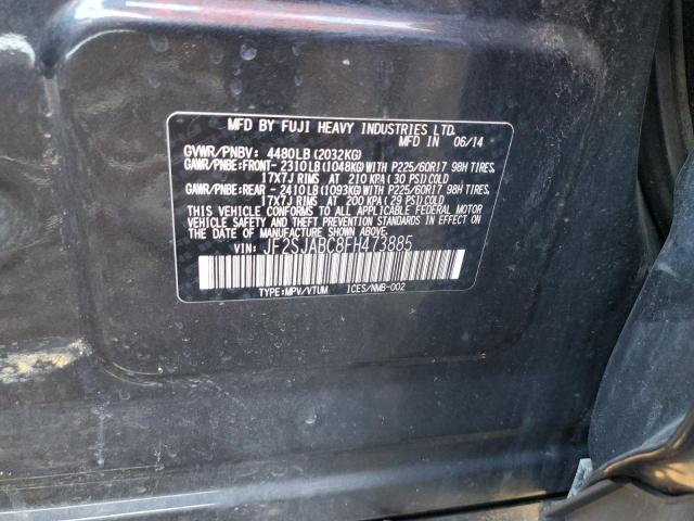 2015 SUBARU FORESTER 2 JF2SJABC8FH473885