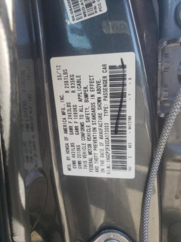 1HGCP2F80CA173003 | 2012 Honda accord exl