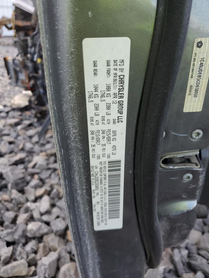 1C4NJDEB5CD638052 2012 Jeep Compass Latitude