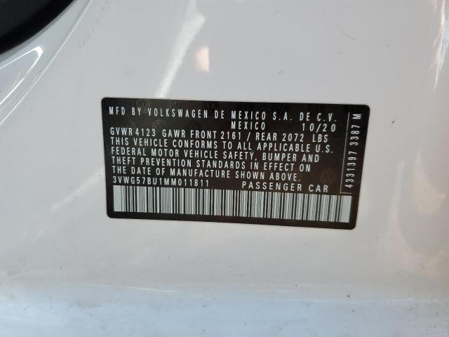 2021 VOLKSWAGEN JETTA SEL 3VWG57BU1MM011811