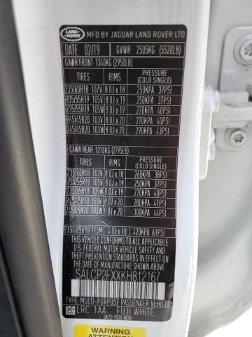 2019 LAND ROVER DISCOVERY SALCP2FXXKH812167