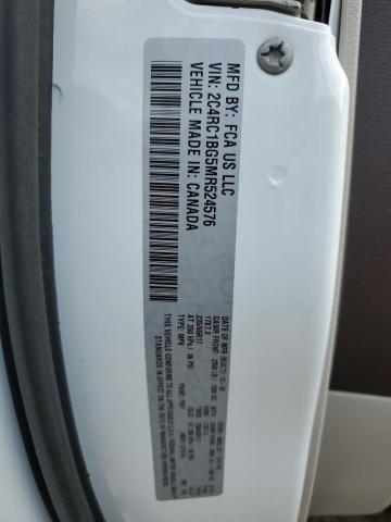 2021 CHRYSLER PACIFICA T 2C4RC1BG5MR524576