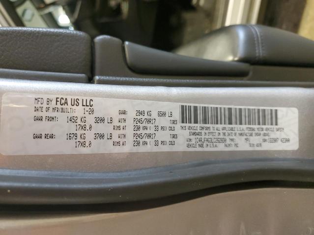 2020 JEEP GRAND CHER - 1C4RJFAG3LC262830