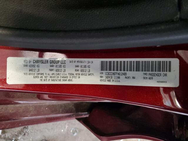 2015 CHRYSLER 200 LIMITE - 1C3CCCAB7FN612489