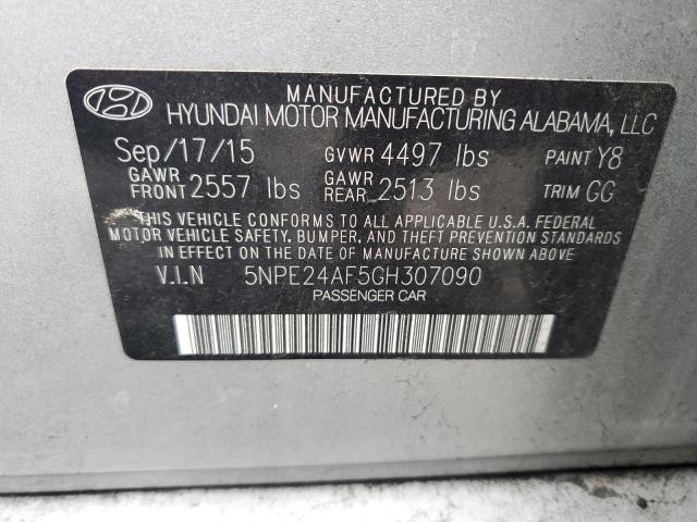 2016 HYUNDAI SONATA SE 5NPE24AF5GH307090
