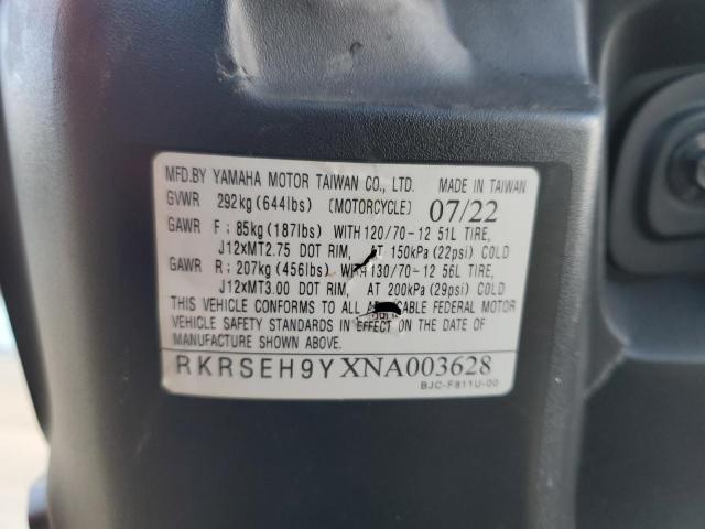 2022 YAMAHA YW125 RKRSEH9YXNA003628